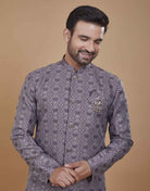 All Over Heavy Self Jacquard Indo Western Style