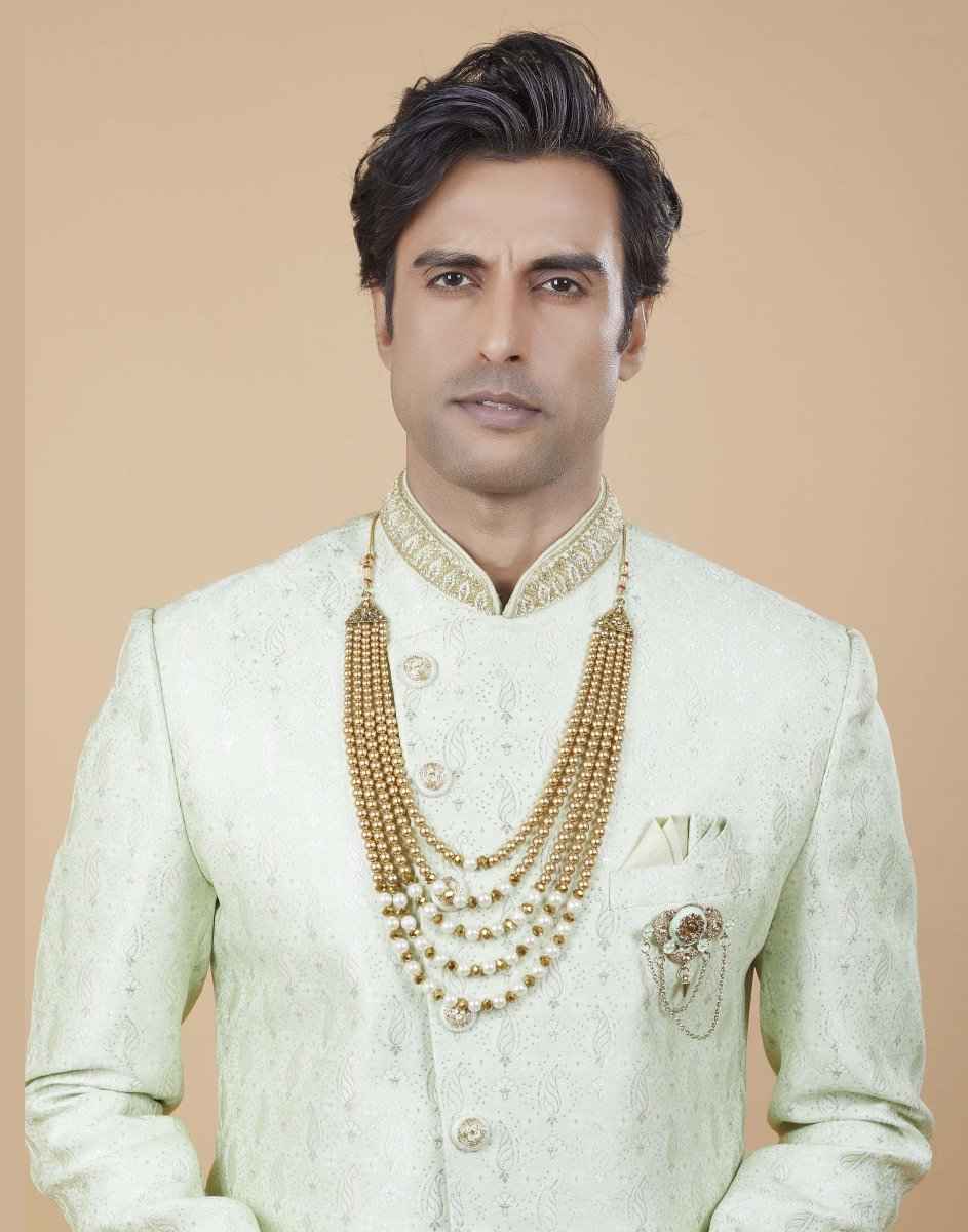 All Over Elegant Self Design  Indo Western Set