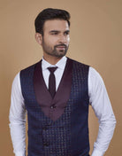 Stylish Maroon Designer Suit