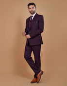 Stylish Maroon Designer Suit