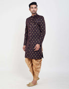 Jacquard Printed Booties Design Indo Western Sherwani
