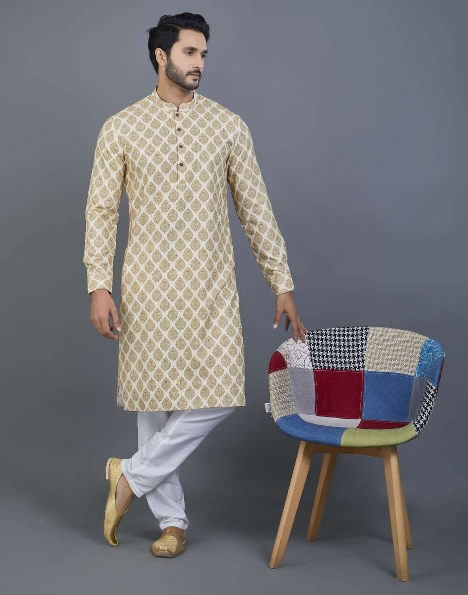 Brocade Self Pattern Kurta