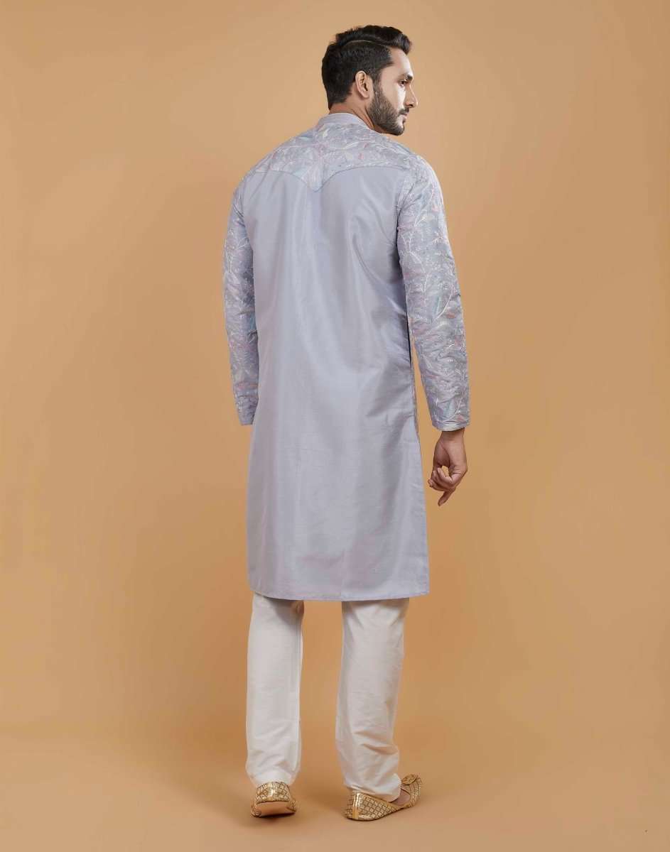 Floral Muti Color Embroidered Kurta Pajama