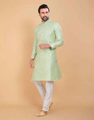 All Over Self Jacquard & Printed Kurta Set