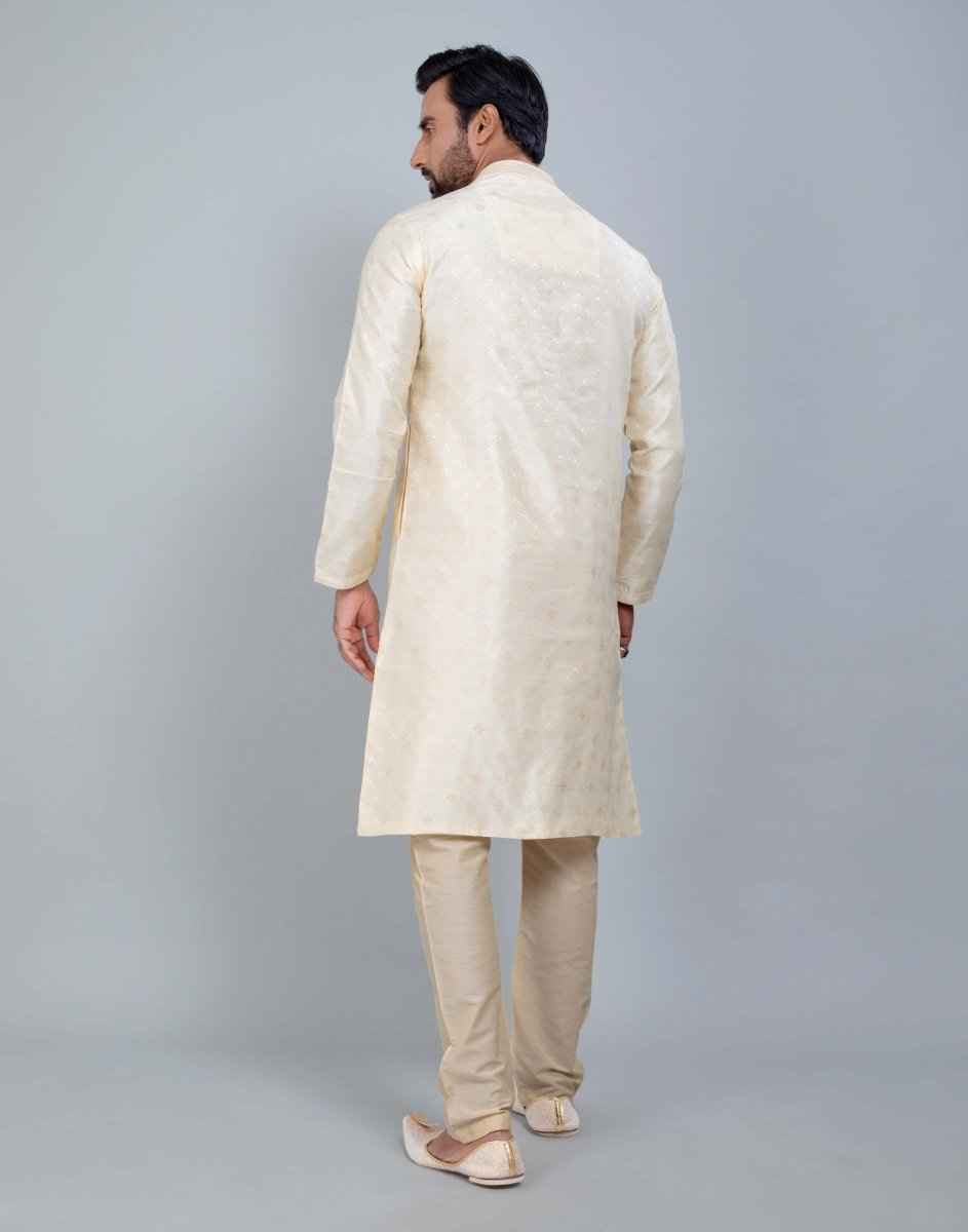 All Over Self Jacquard & Printed Kurta Set