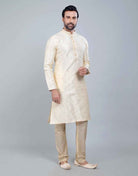 All Over Self Jacquard & Printed Kurta Set