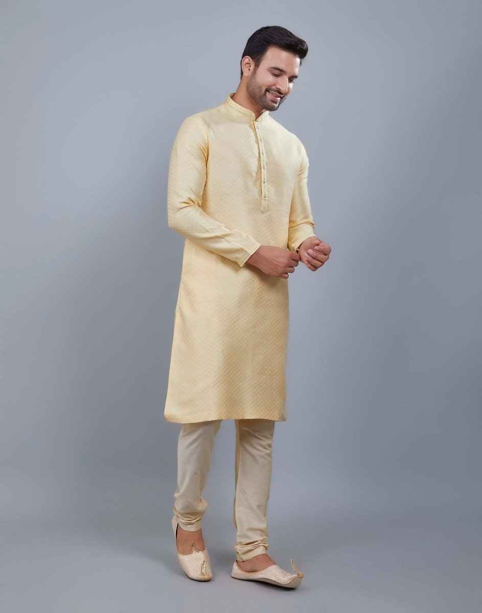 All Over Thread Motives Style Kurta Pajama