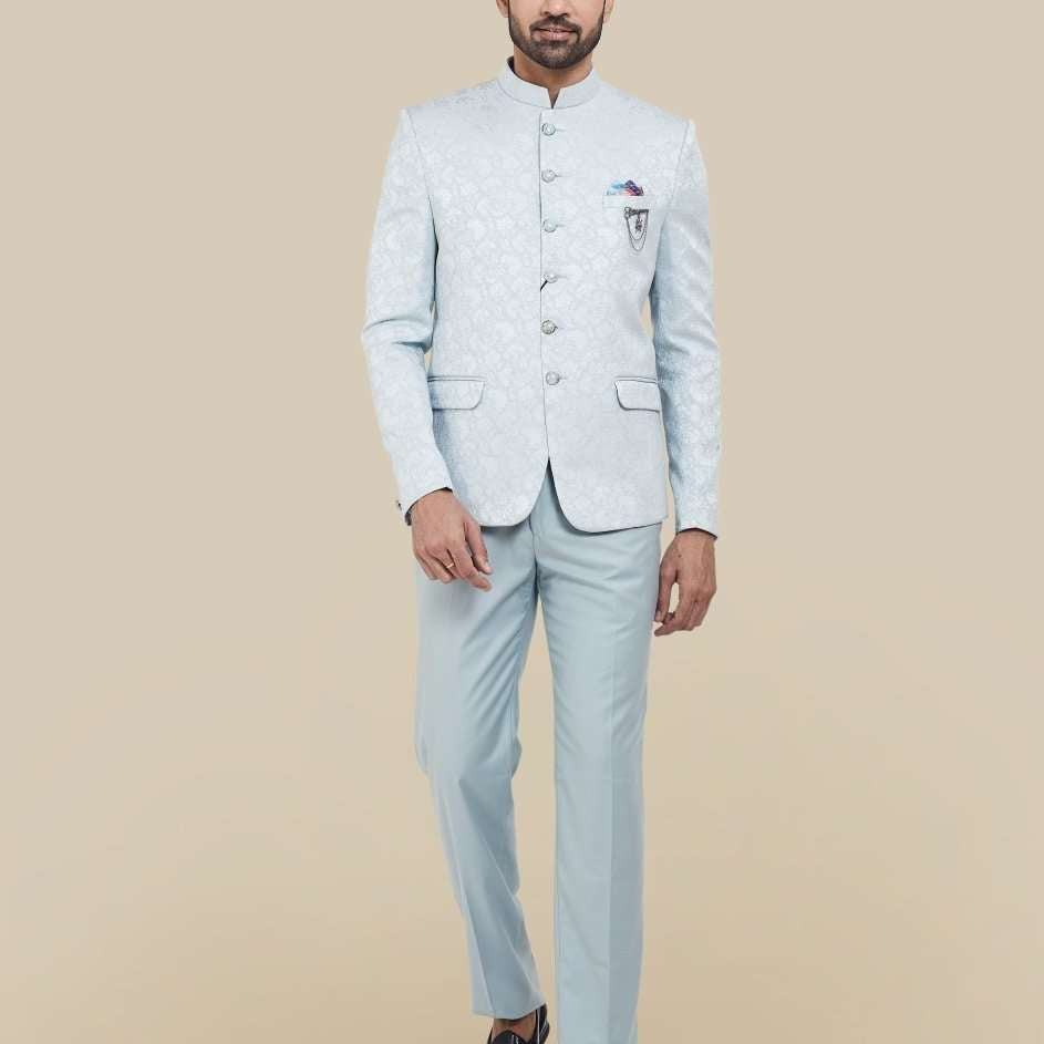 Self Textured Bandhagala Set