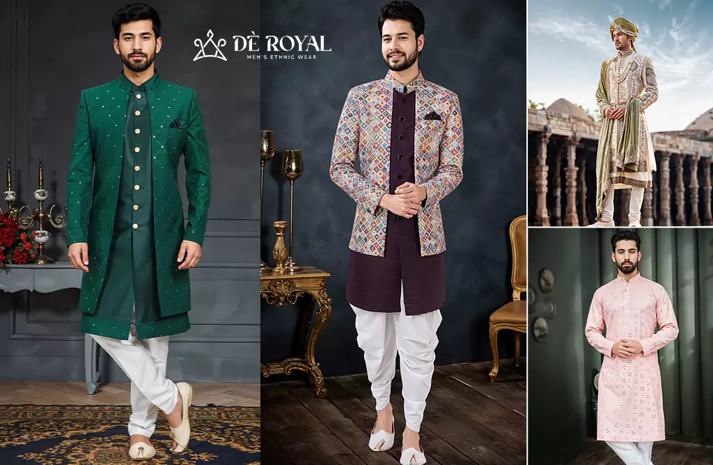 Elegant Green Kurta Pyjama for Festive Occasions