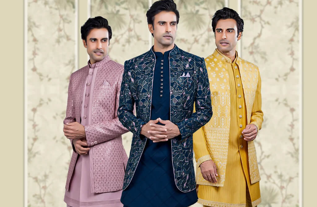 Sherwani Indo Western For Mens Wedding Male Fancy Indo Western Dress De Royal Men's Ethnic Wear Elevate Your Wedding Look De Royal Sherwani Indo Western For Mens Wedding Male Fancy Indo Western Dress De Royal Men's Ethnic Wear Elevate Your Wedding Look De Royal