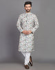 All Over Botanical and Novelty Print Cotton Kurta