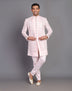 Multi Thread Embroidery work Satin Indo Open Jacket Style