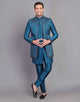 Raw Silk Embroidery work Elegant Open Jacket Style