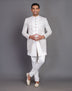 Multi Thread Embroidery work Satin Indo Open Jacket Style
