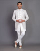 Multi Thread Embroidery work Satin Indo Open Jacket Style