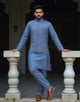 All Over Sequence work Self Design Thread Embroidery Work Kurta Jacket Set