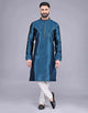 All Over Self Floral Design Soft Silk Kurta Pajama