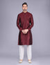 All Over Self Floral Design Soft Silk Kurta Pajama