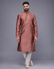 All Over Floral Thread Embroidery Work Soft Silk Kurta Set