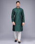 All Over Floral Thread Embroidery Work Soft Silk Kurta Set
