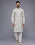Soft Silk Self Design Gemotric  Pattern Kurta Set