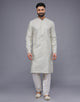 Soft Silk Self Design Gemotric  Pattern Kurta Set