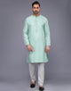 Self Thread and Sequence work Jacquard Kurta Pajama