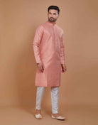 All Over Silver Motive Pattern Kurta Set