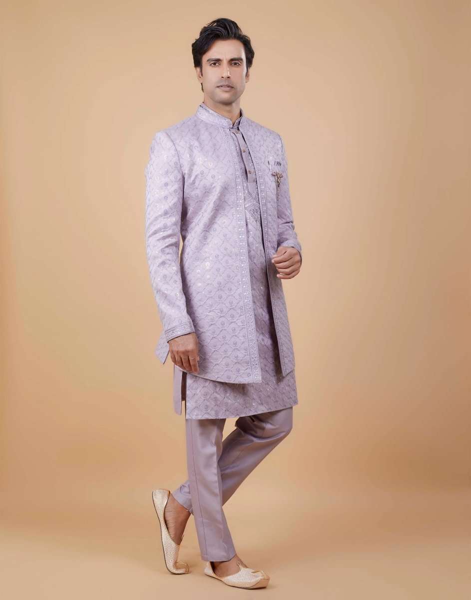 Indo western attire for groom best sale