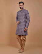 All Over Heavy Self Jacquard Indo Western Style