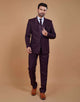 Stylish Maroon Designer Suit
