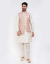 Self Brocade Kurtha Set