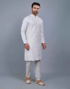 All Over Silver Motive Pattern Kurta Set