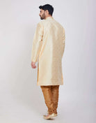 Gold Self Brocade Kurtha Pajama