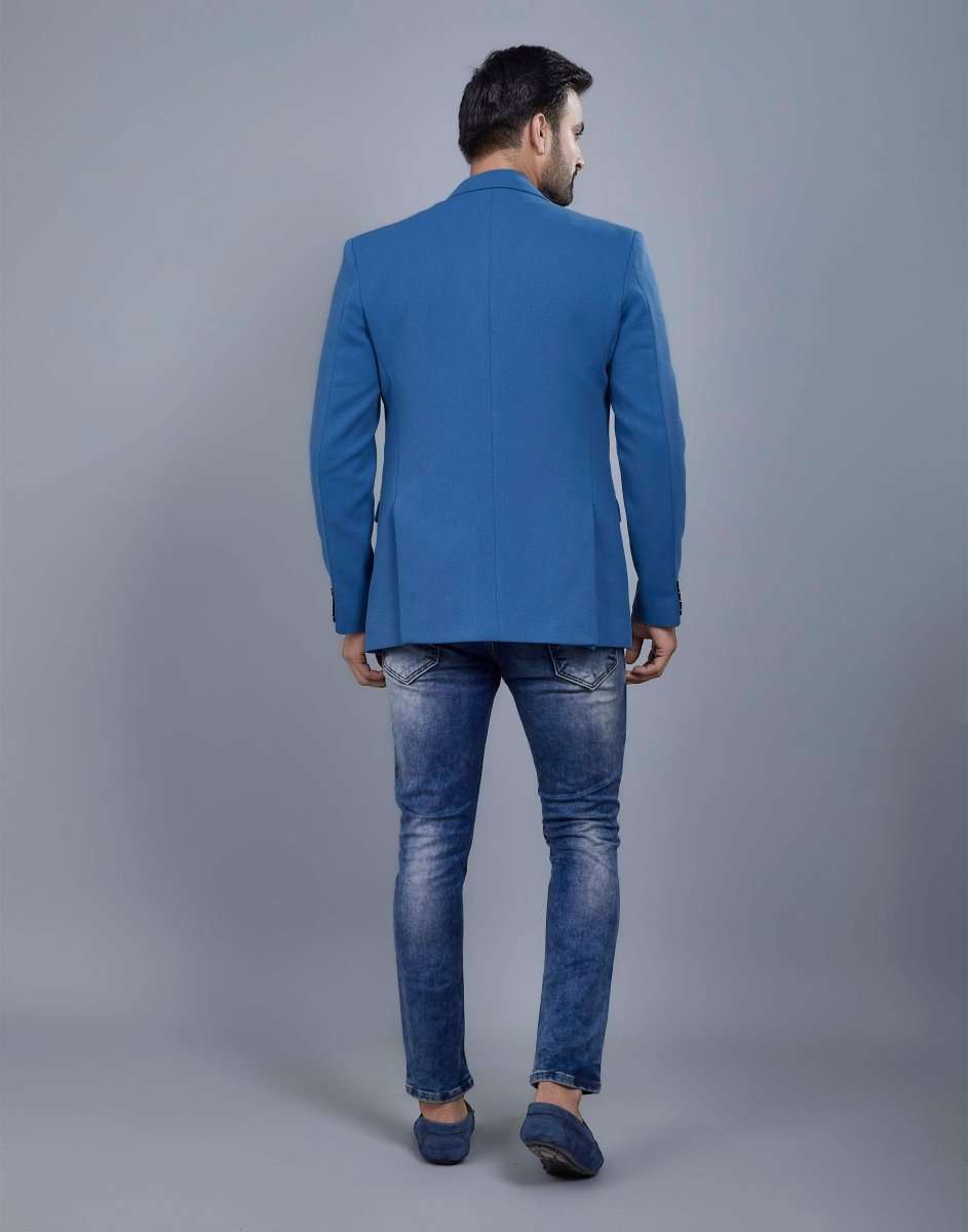 Stunning Blue Blazer For Partys