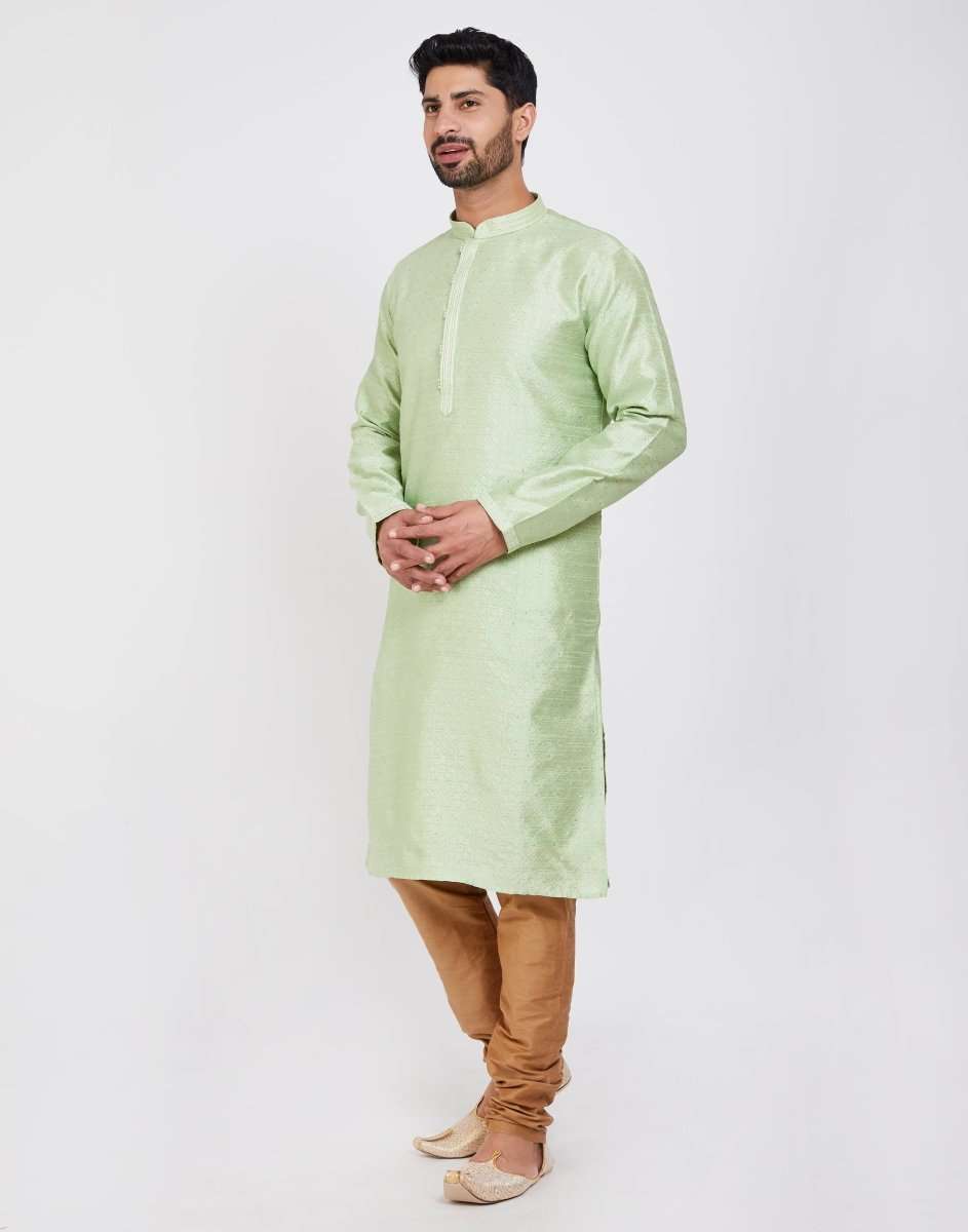 Impressive Thread And Collar  Work Kurtha Pajama