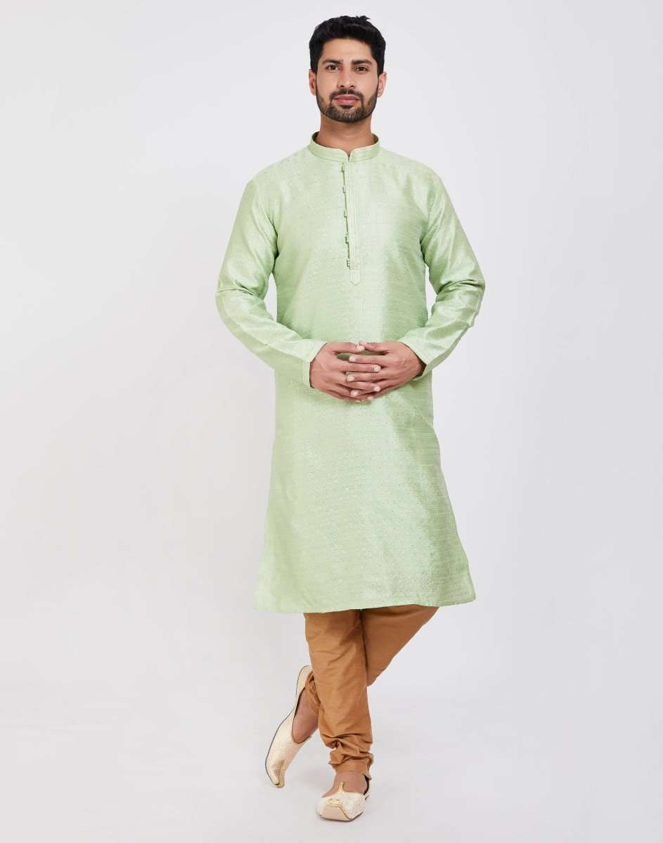 Impressive Thread And Collar  Work Kurtha Pajama