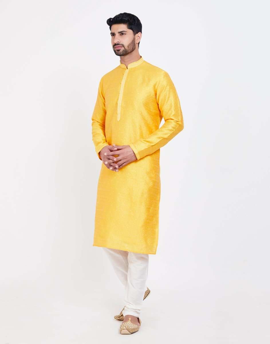 Impressive Thread And Collar  Work Kurtha Pajama