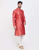 Astonishing Self Brocade Kurtha Pajama Set