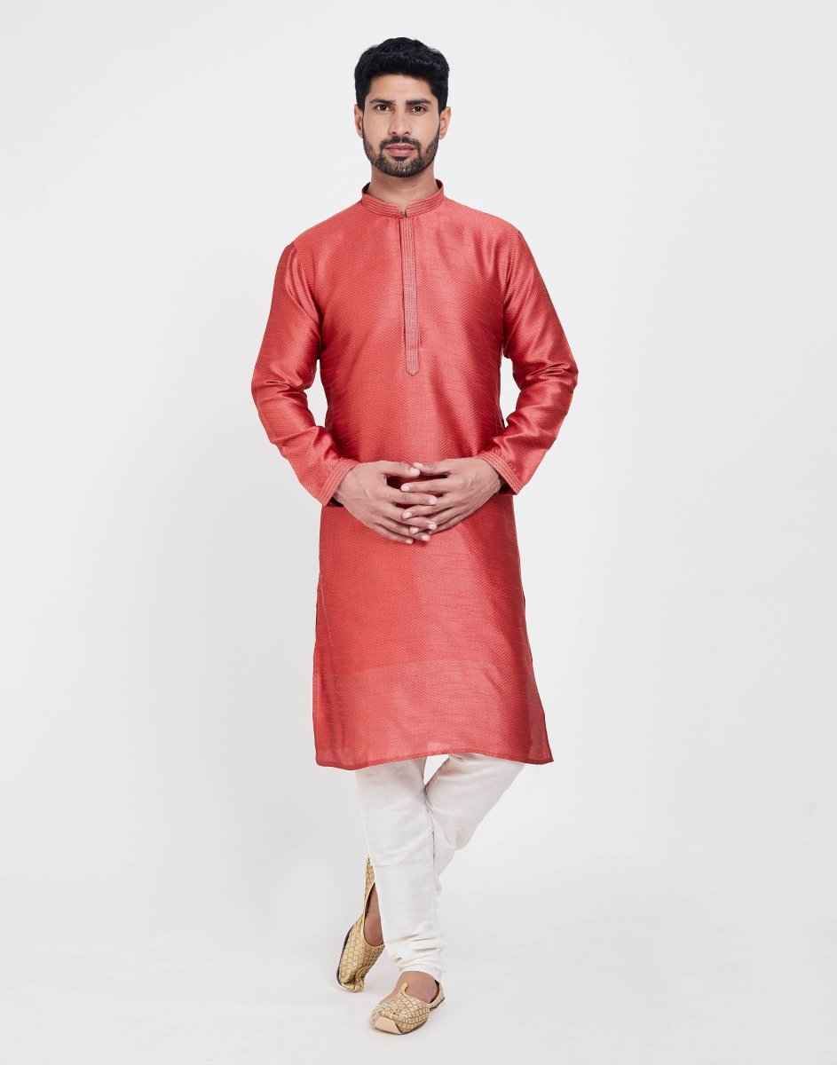 Astonishing Self Brocade Kurtha Pajama Set