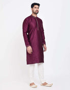 Astonishing Self Brocade Kurtha Pajama Set