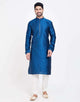 Self Design With Collar Patti Work Style Kurtha Pajama