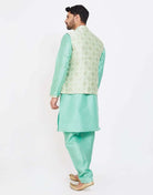 Self Highlighted Design Kurtha Set