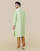 Self Highlighted Brocade Design Kurtha Pajama Set