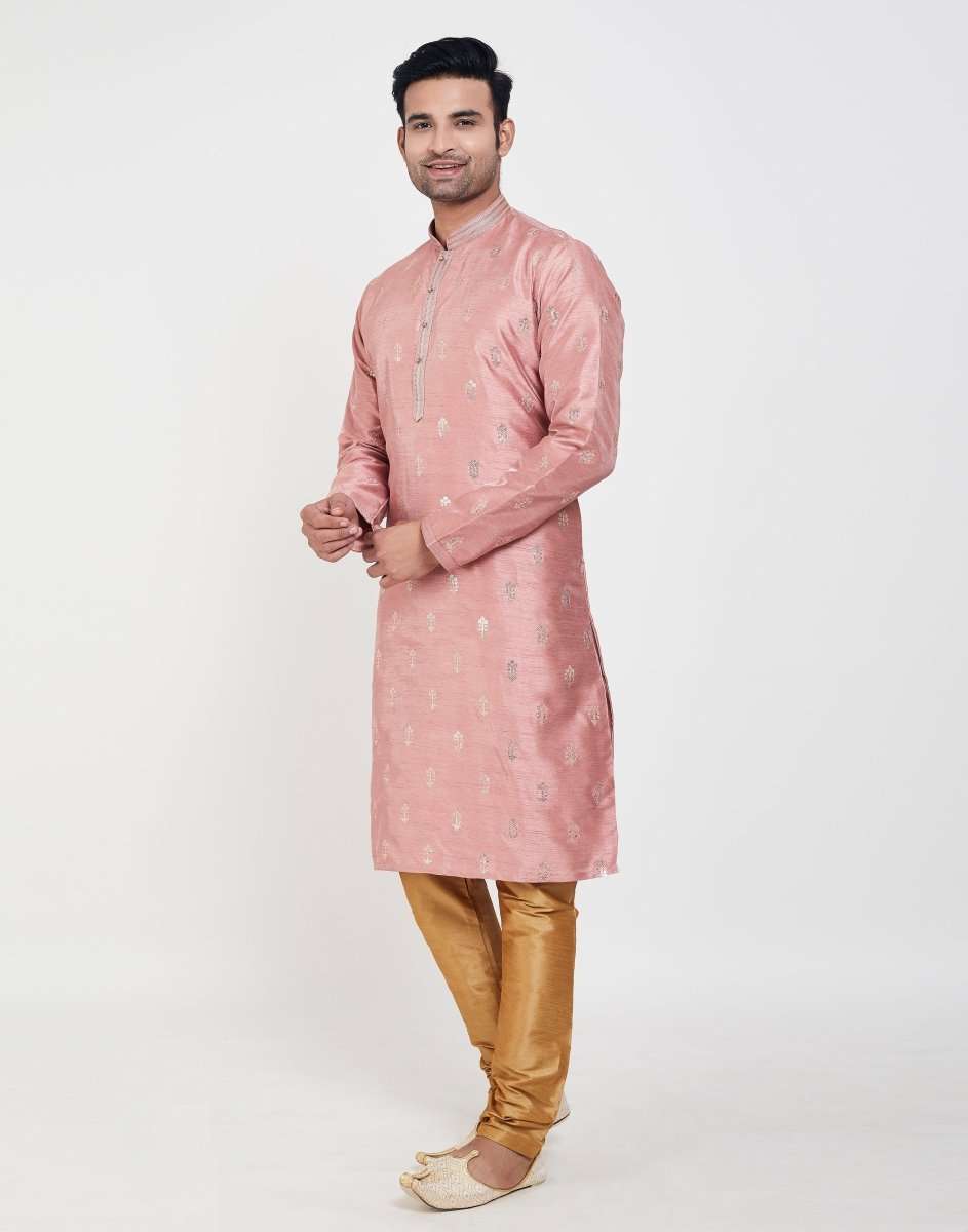 Self Highlighted Brocade Design Kurtha Pajama