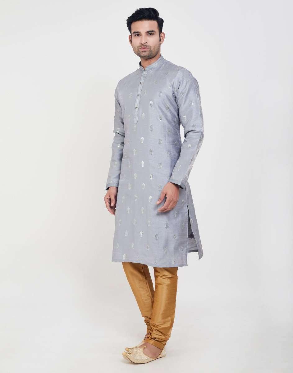 Self Highlighted Brocade Design Kurtha Pajama