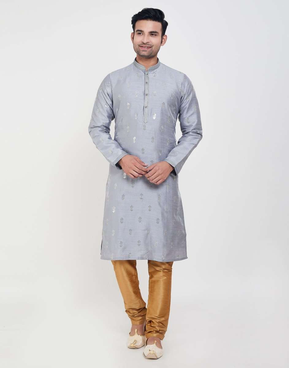 Self Highlighted Brocade Design Kurtha Pajama