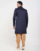 Jacquard Printed Booties Design Indo Western Sherwani