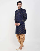 Jacquard Printed Booties Design Indo Western Sherwani