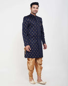 Jacquard Printed Booties Design Indo Western Sherwani